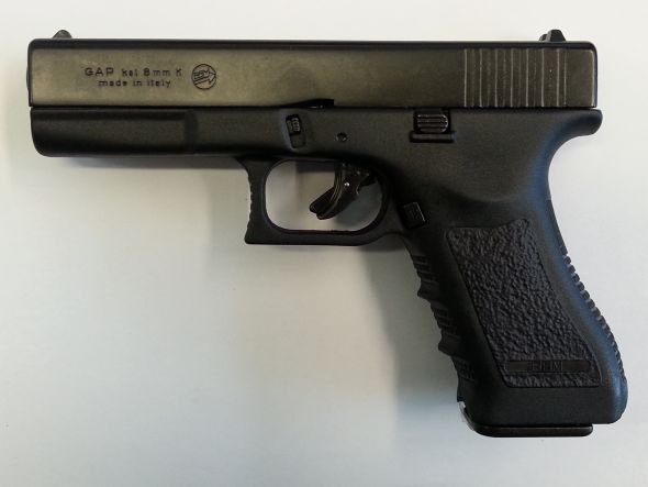 Pistola a salve Glock Gap cal 8 mm [pistola salve glock nera 8mbruni] -  65,00 € Armi - Armeria Mancini