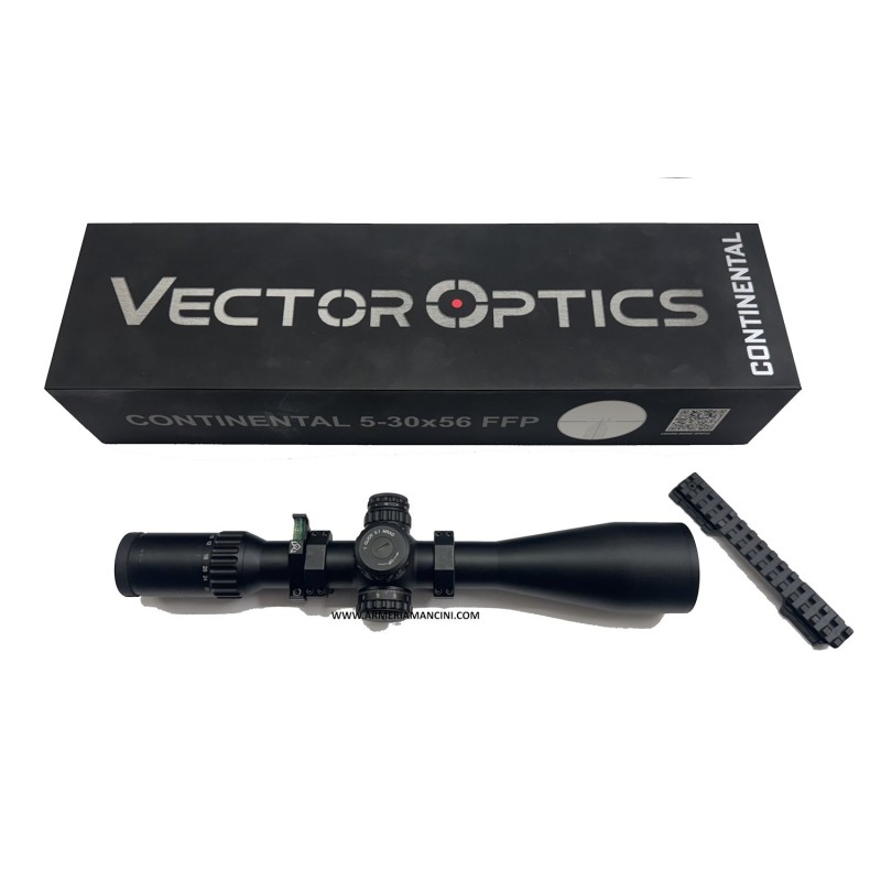 Cannocchiale Vector Optics Continental 5-30x56 FFP SCFF-41 Con Accessori