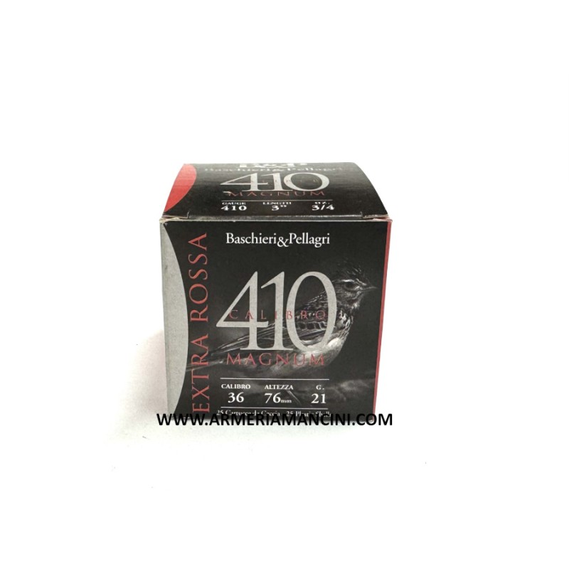 Cartucce B&p Extra Rossa 410 Magnum Cal 36 Gr 21