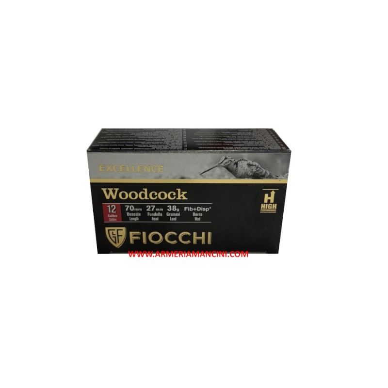 Cartucce Fiocchi Woodcock Cal 12 Gr 38