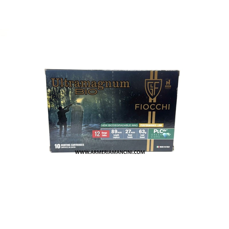 Cartucce Fiocchi Ultramagnum Bio Cal 12 Gr 63