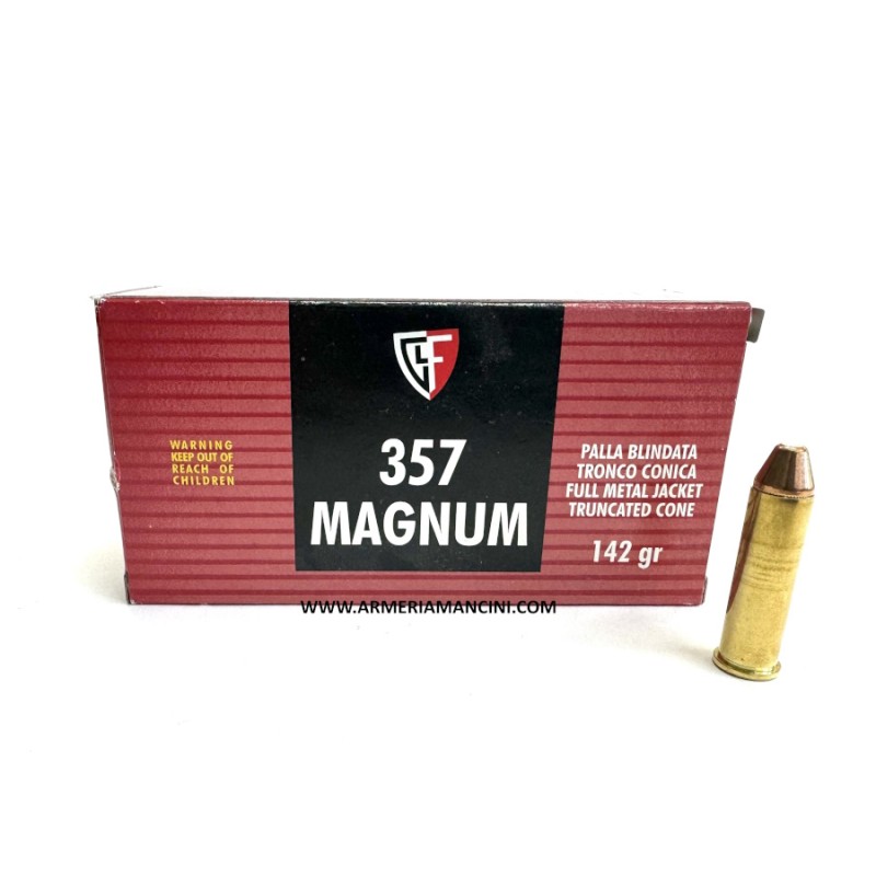 Munizioni Fiocchi Cal 357 Mag Gr 142 Fmjtc