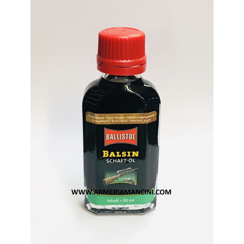 Olio Balsin Per Legno Colore Marrone Scuro