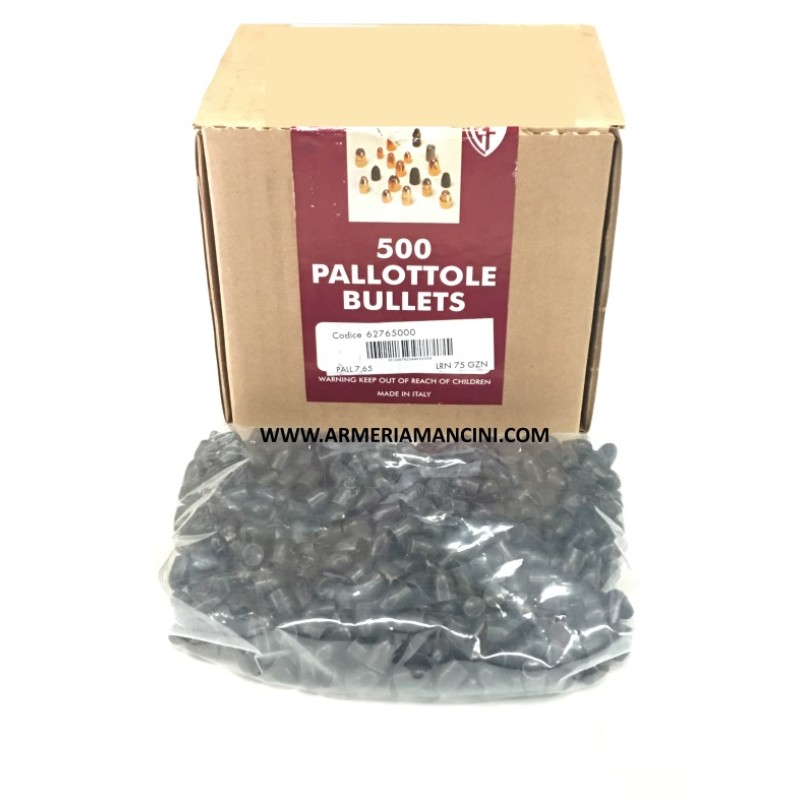Palle Fiocchi Da Pistola Cal 7,65 Gr 75 Lrn Gzn