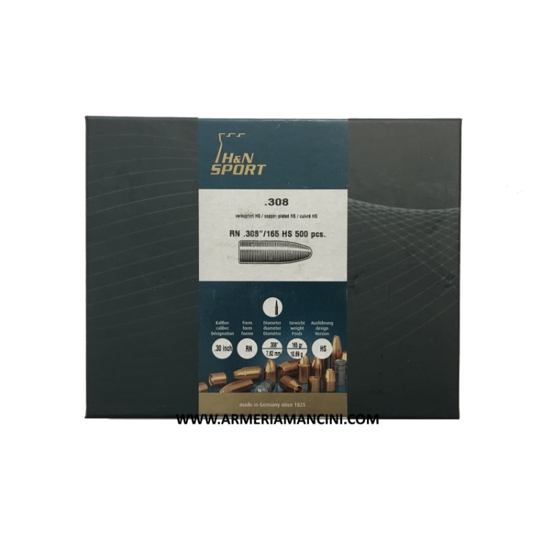 Palle H&N Sport Cal 30 Gr 165 RN HS