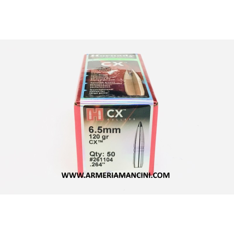 Palle Hornady Cx Cal 6,5 Gr 120