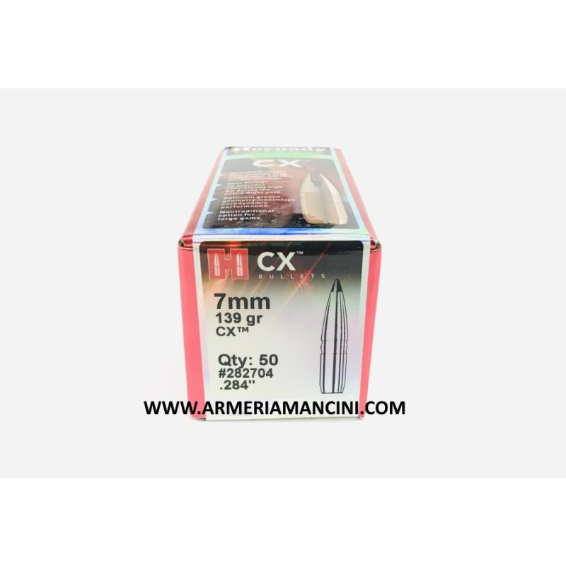 Palle Hornady Cx Cal 7 Mm Gr 139