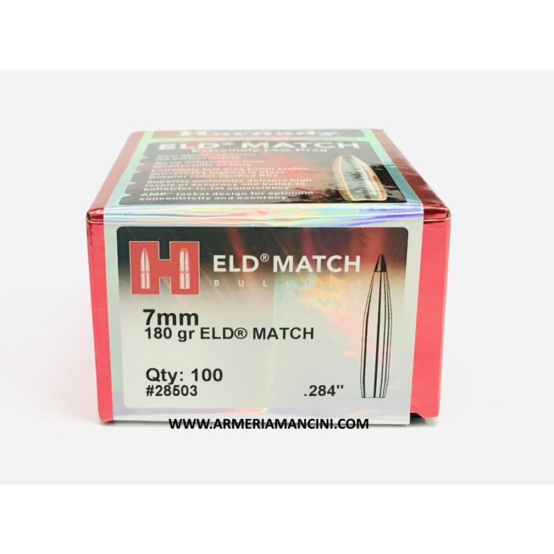 Palle Hornady Eld Match Cal 7 Mm Gr 180