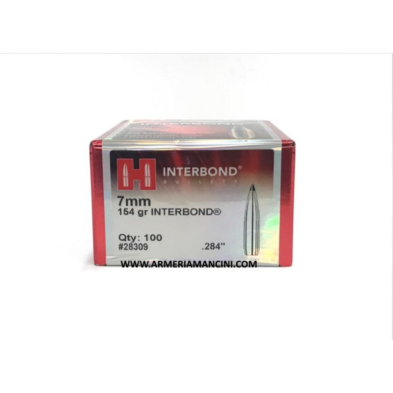 Palle Hornady Interbond Cal 7 Mm Gr 154