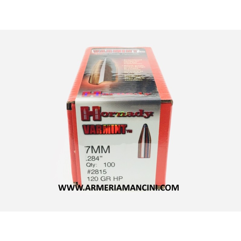 Palle Hornady Varmint Cal 7 Mm Gr 120