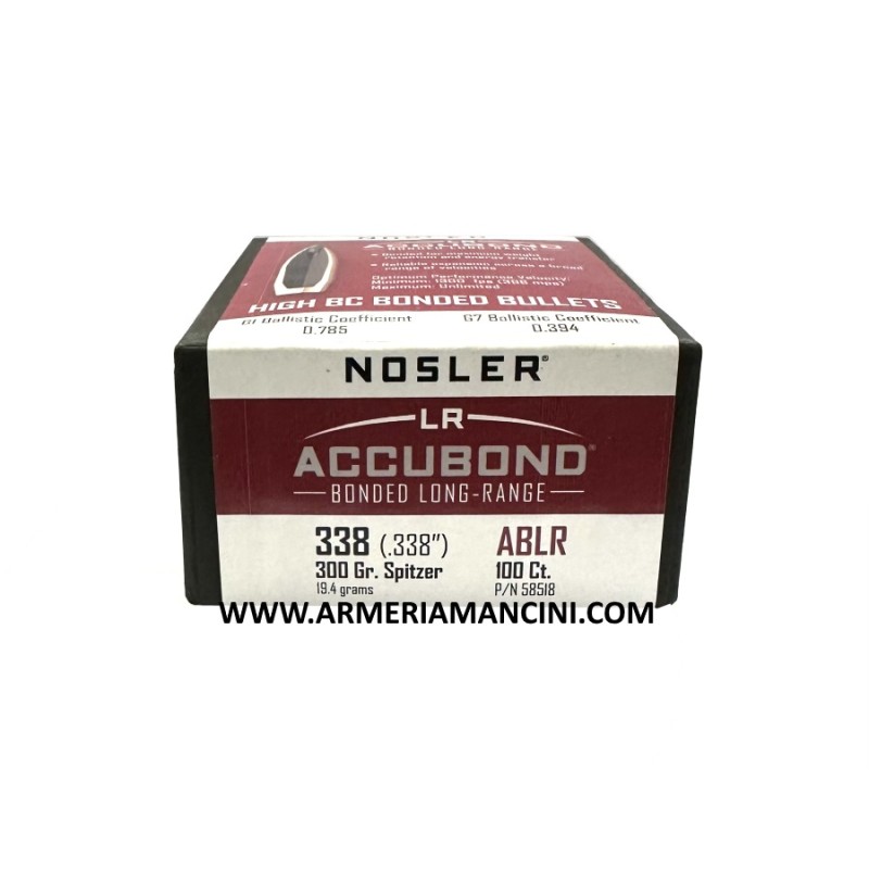 Palle Nosler Accubond Long Range Cal 338 Gr 300
