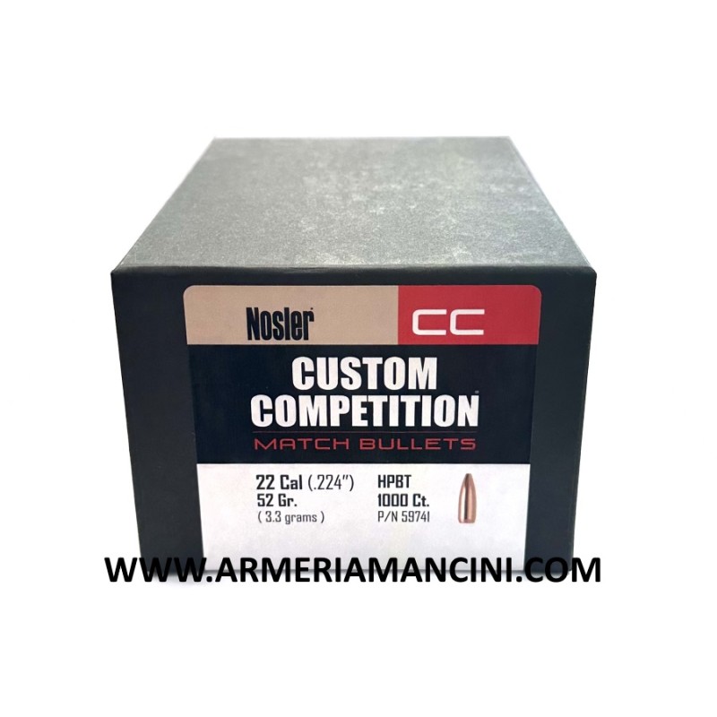 Palle Nosler Competition Cal 22 Gr 52 Hpbt C.1000