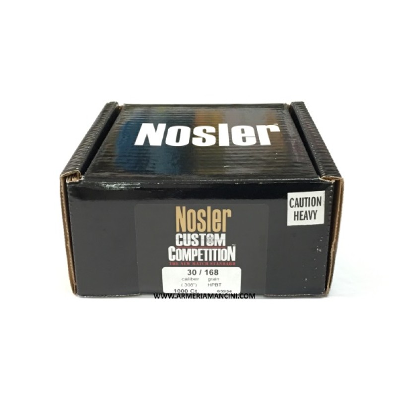 Palle Nosler Competition Cal 30 Gr 168 Hpbt C.1000