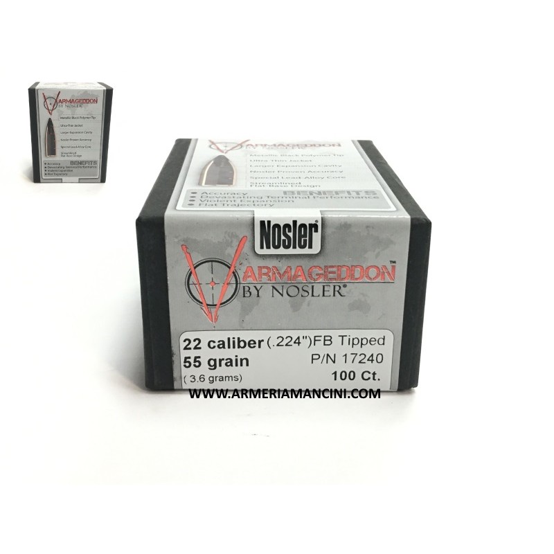 Palle Nosler Varmageddon Tip Cal 22 Gr 55