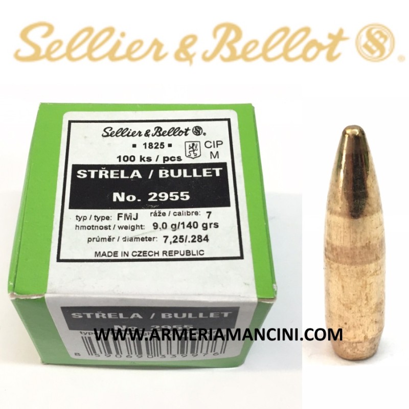 Palle S&b Cal 7 Mm Gr 140 Fmj
