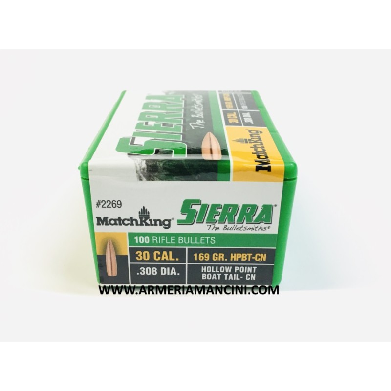 Palle Sierra Matchking Cal 30 Gr 169 Hpbt-cn
