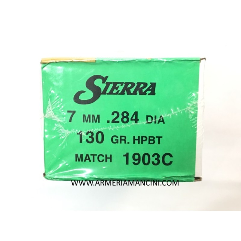 Palle Sierra Matchking Cal 7 Mm Gr 130 Hpbt Conf. Da 500