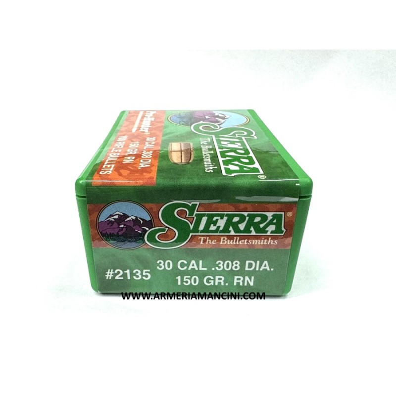 Palle Sierra Pro-hunter Cal 30 Gr 150 Round Nose