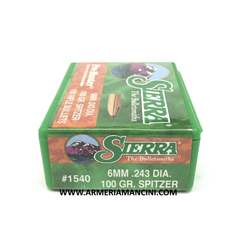 Palle Sierra Pro-hunter Cal 6 Mm Gr 100 Spitzer