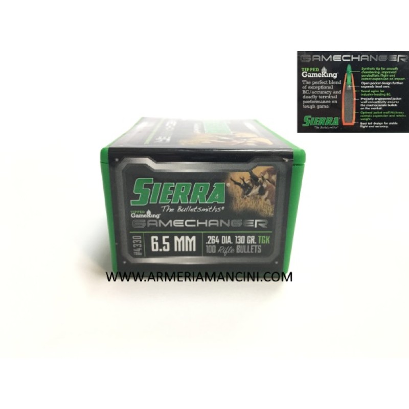 Palle Sierra Tgk Tipped Gameking Cal 6,5 Gr 130