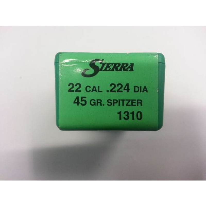 Palle Sierra Varminter Cal 22 Gr 45 Spitzer