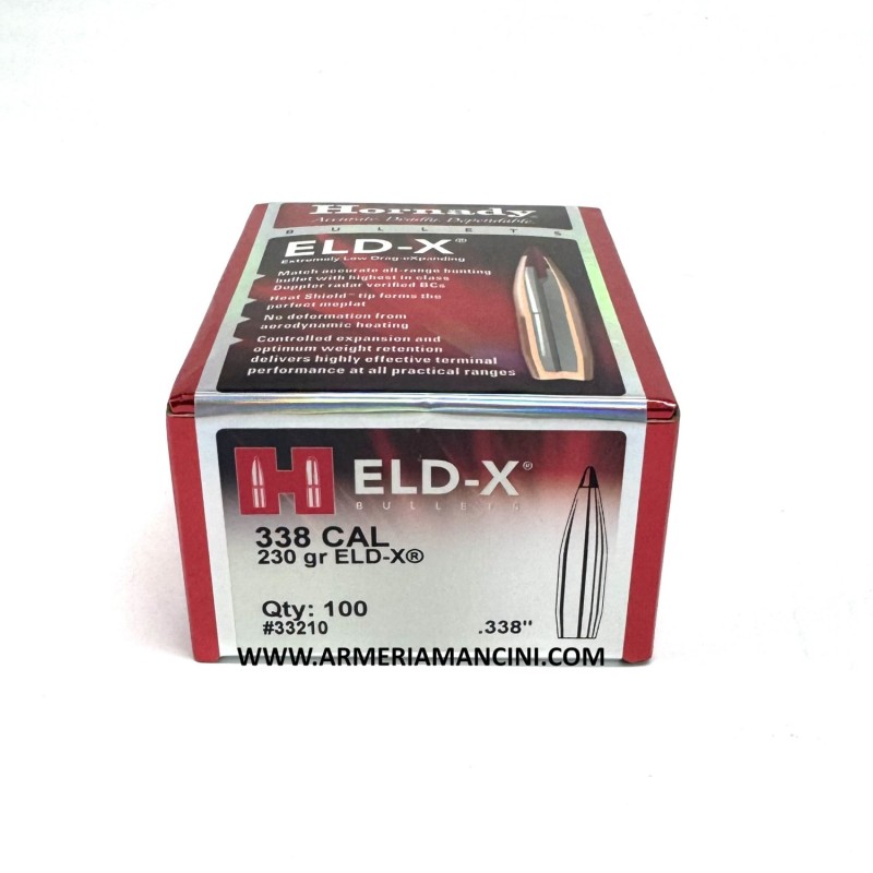 Palle Hornady Eld-x Cal 338 Gr 230 