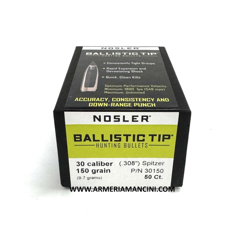 Palle Nosler Ballistic Tip Cal 30 Gr 150