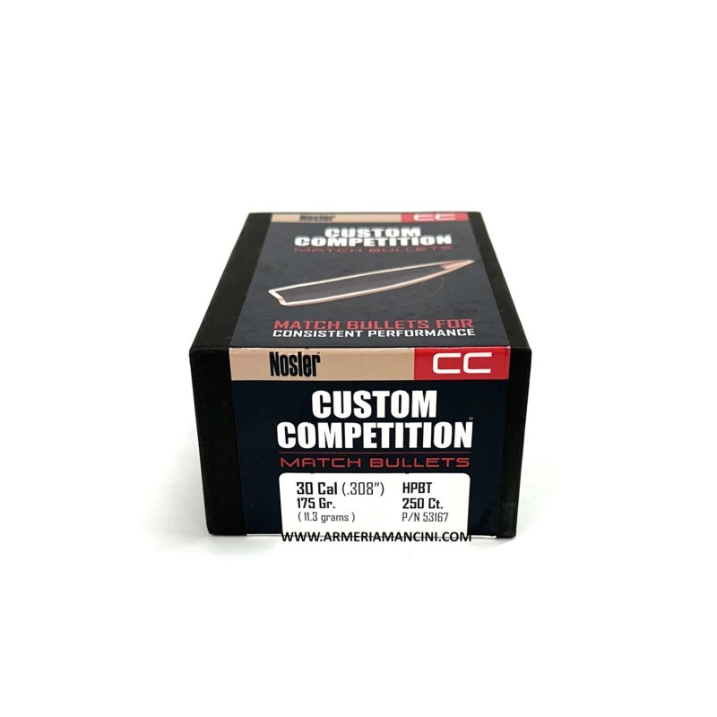 Palle Nosler Competition Cal 30 Gr 175 Hpbt Conf.250