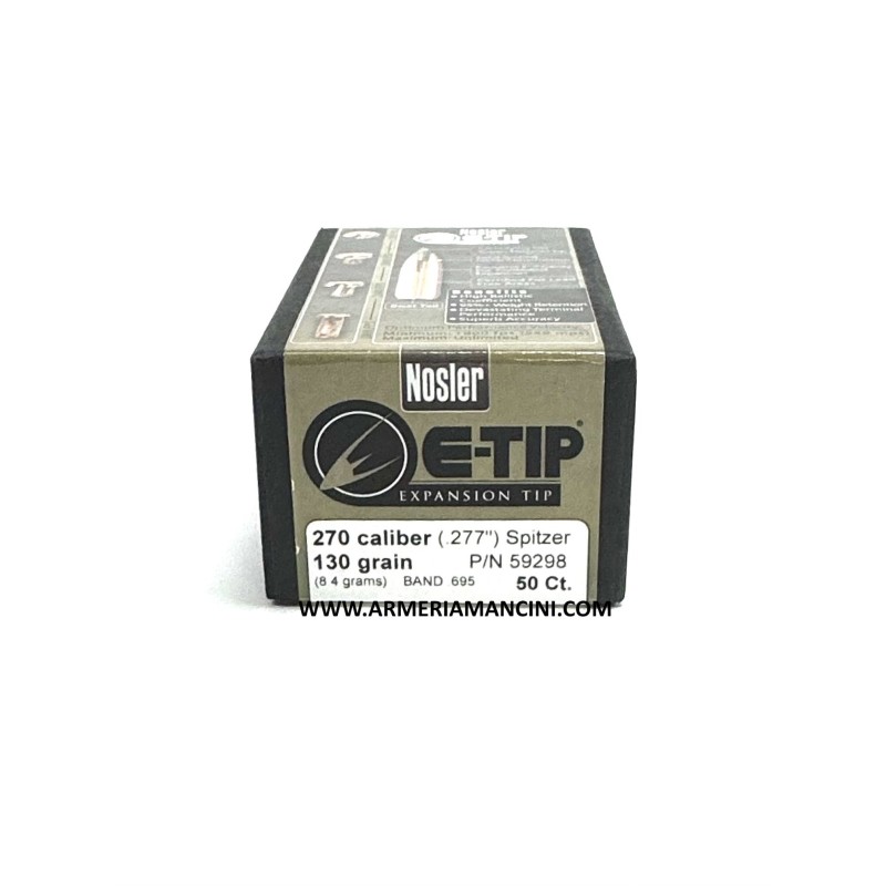 Palle Nosler E-tip Cal 270 Gr 130