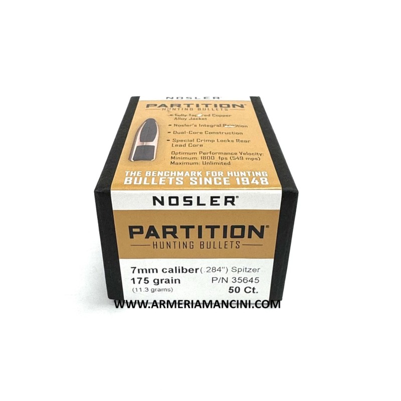 Palle Nosler Partition Cal 7 Mm Gr 175