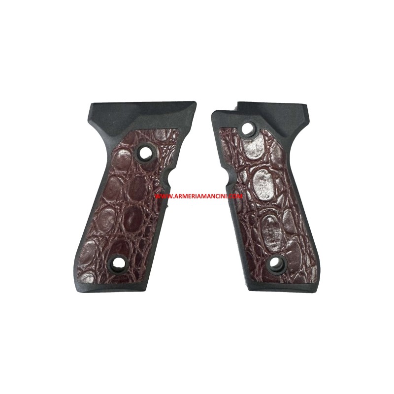 Impugnatura In Plastica Color Radica Per Beretta 92