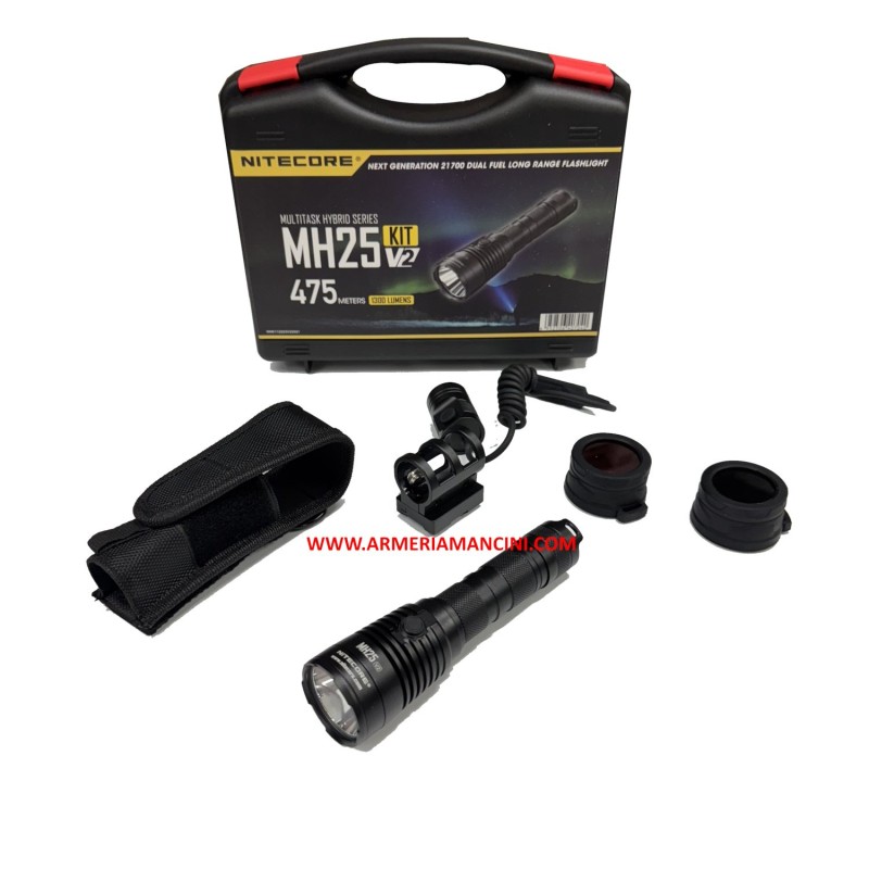 Nitecore Torcia MH25 V2 L1300 in KIT