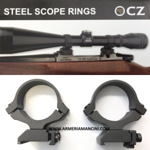 Anelli Da 30 Mm Per Carabina Cz 550 In 2 Pezzi