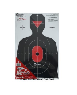 Bersaglio Reattivo Silhouette Dual Zone