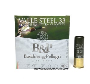 Cartucce B&p Valle Steel Magnum Cal 12 Gr 33