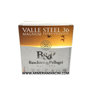 Cartucce B&p Valle Steel Magnum Cal 12 Gr 36