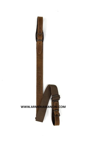 Cinghia Per Fucile Regolabile Artipel In Pelle Marrone 