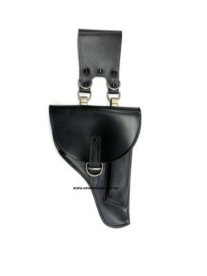 Fondina In Pelle Porta Pistola Con Caricatore