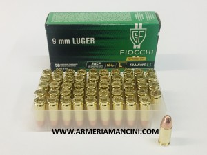 Munizioni Fiocchi Cal 9 Luger Gr 124 Rncp