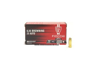 Munizioni Fiocchi Cal 6,35 Brow. Gr 50 Fmj