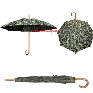 Ombrello Maremmano Mimetico 142 Cm Con Stecche In Giunco E Mazza Svitabile