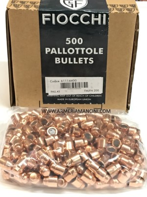 Palle Fiocchi Da Pistola Cal 45 Gr 200 Fmjfn