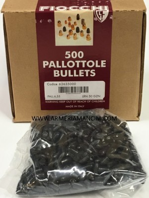 Palle Fiocchi Da Pistola Cal 6,35 Gr 50 Lrngzn