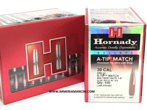 Palle Hornady A-tip Match Cal 30 Gr 230