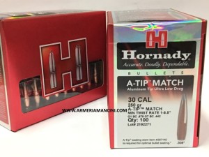 Palle Hornady A-tip Match Cal 30 Gr 250