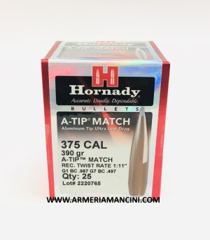 Palle Hornady A-tip Match Cal 375 Gr 390