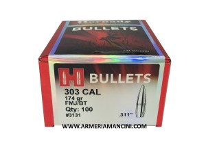 Palle Hornady Cal 303 Gr 174 Fmj Bt