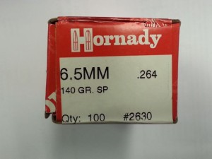 Palle Hornady Interlock Cal 6,5 Mm Gr 140 Sp