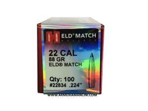 Palle Hornady Eld Match Cal 22 Gr 88