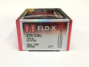 Palle Hornady Eld-x Cal 270 Gr 145